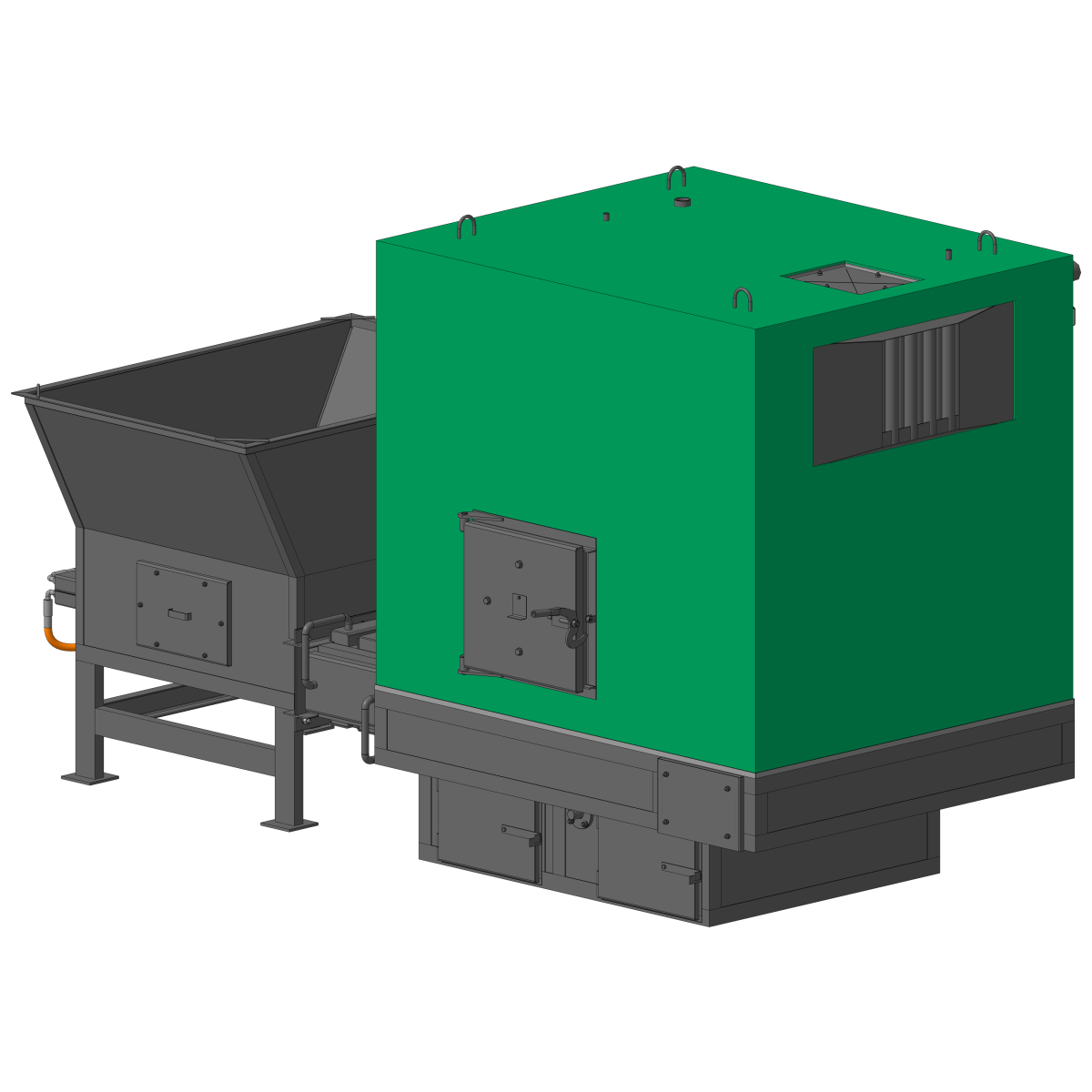 Твердотопливный котел КВТ-400М с механизированной загрузкой топлива (пеллет) (2) Твердотопливный котел КВТ-400М с механизированной загрузкой топлива (пеллет) (2)